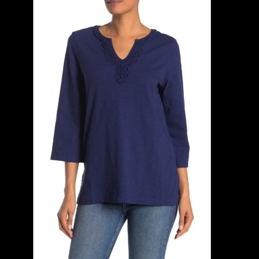 NWT Tommy Bahama Bell Sleeve Jersey  Tunic Top